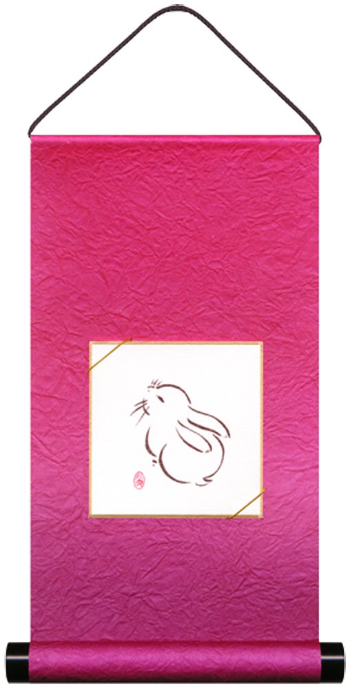 Amazon | 谷口松雄堂 掛け軸 色紙掛 豆色紙用 豆軸 自然のささやき